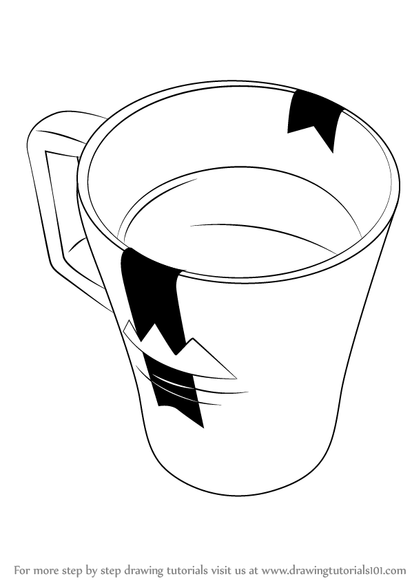 598x844 learn how to draw a coffee mug - Mug Drawing
