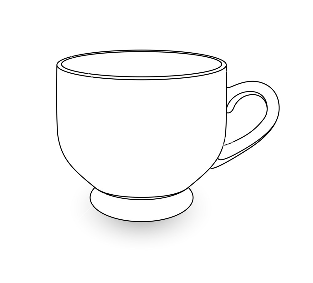 1000x903 Tea Cup Drawing Royalty Free Stock Image - Mug Drawing