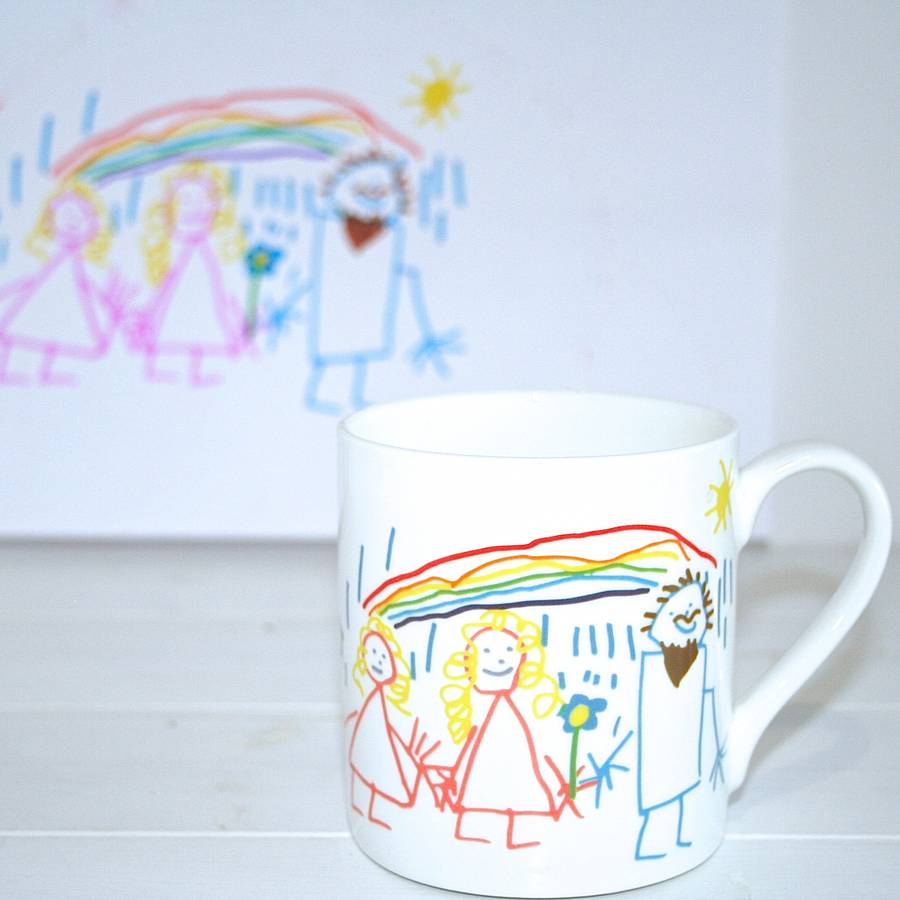900x900 personalised your child's drawing mug - Mug Drawing