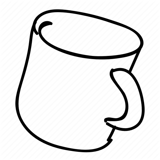 512x512 coffee, cup, doodle, drawing, drink, hand drawn, mug icon - Mug Drawing