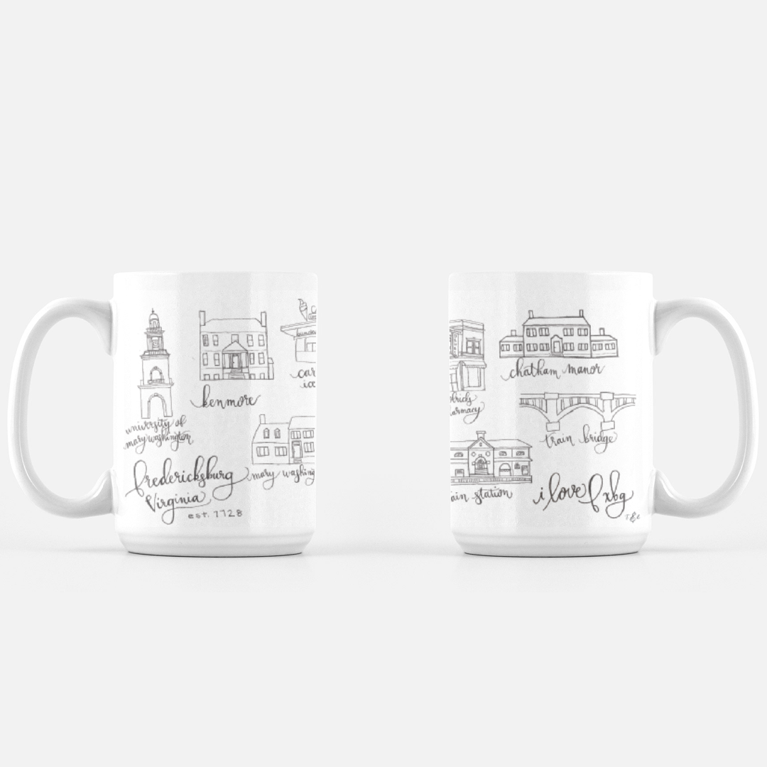 1080x1080 fredericksburg pen drawing mug oz twila co - Mug Line Drawing