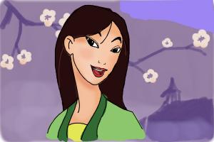 300x200 How To Draw Mulan - Mulan Drawing