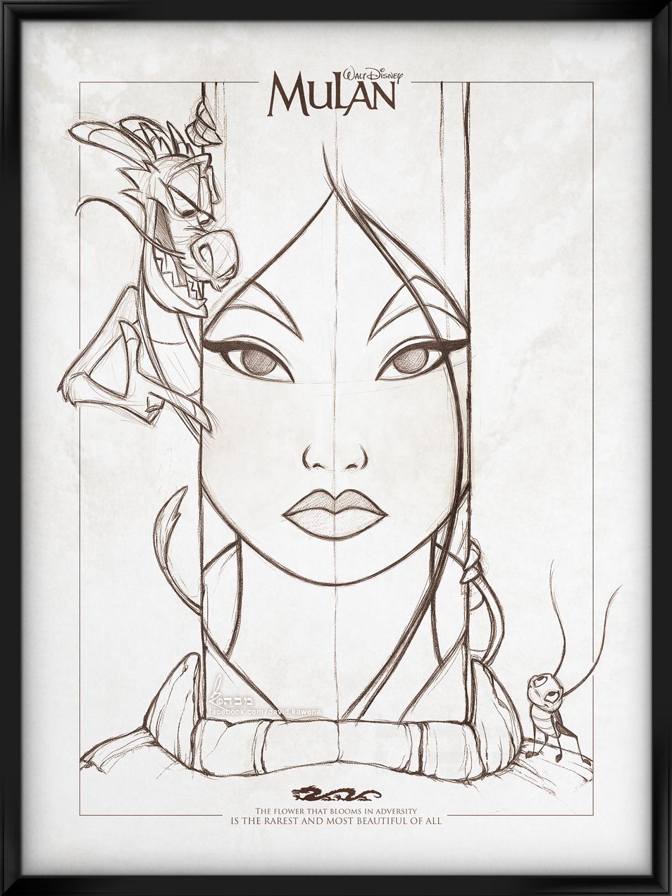 954x1272 Walt Disney's Signature Collection - Mulan Drawing