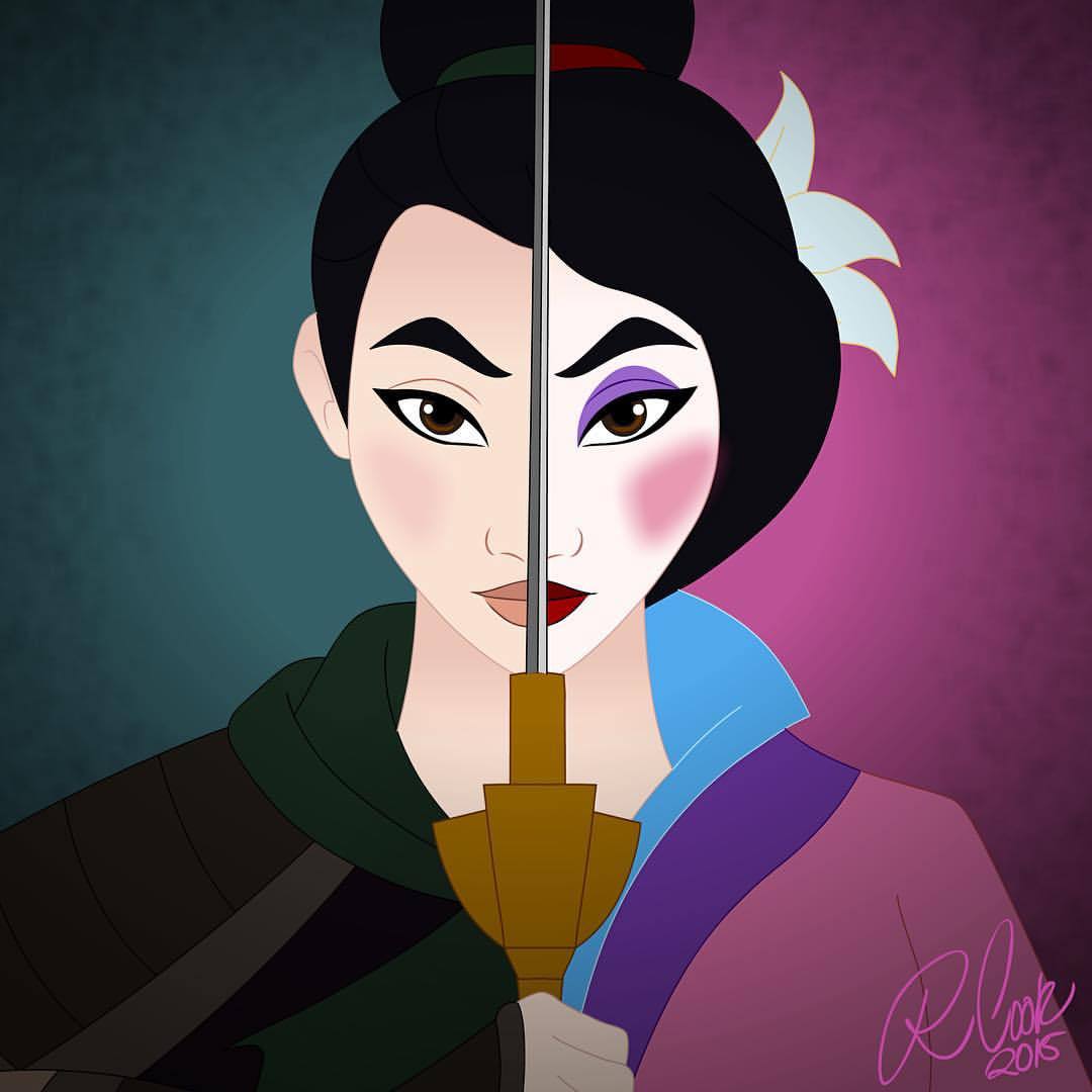 1080x1080 Cartoon Cookie Lunchtime Mulan Drawing - Mulan Drawing