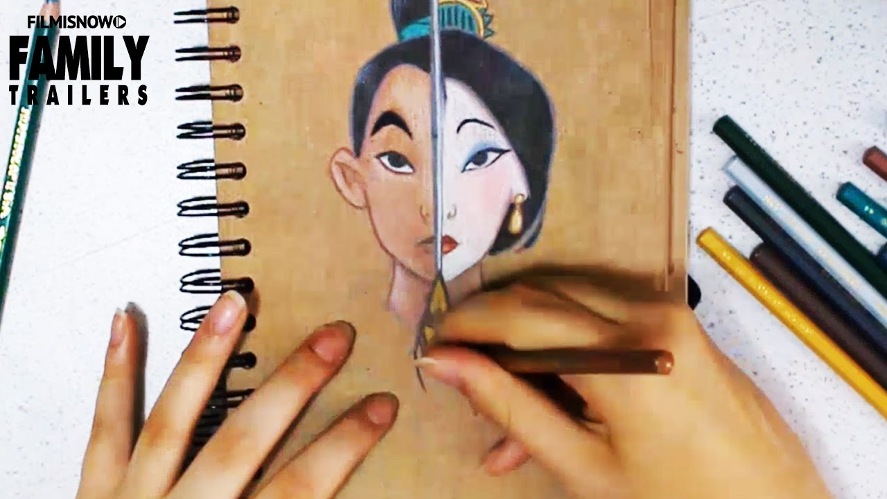 1280x720 Disney Princess Speed Art Drawing - Mulan Drawing