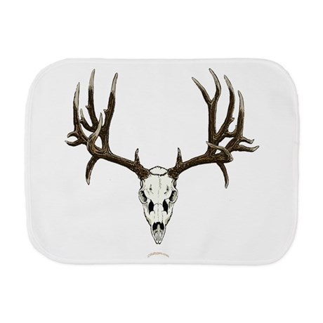 460x460 mule deer skull mnt burp cloth - Mule Deer Skull Drawing