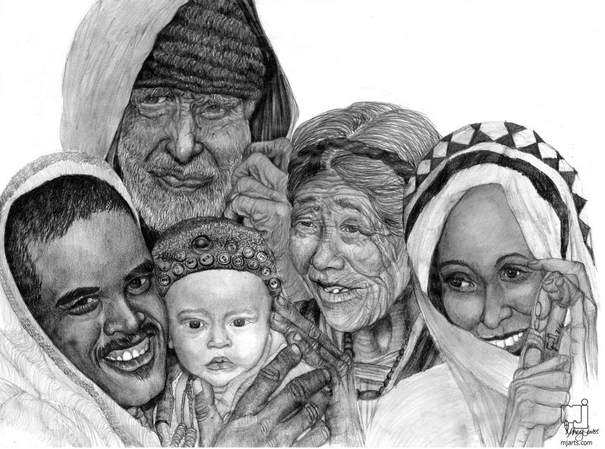 850x631 Proud Family Digital Art Computer Art, Drawings Sketch - Multicultural Drawing