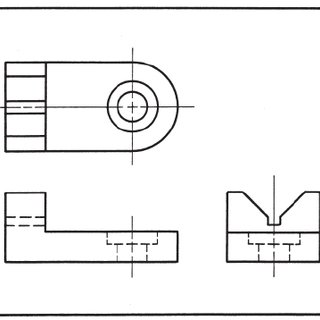 320x320 orthographic multiview drawing download scientific diagram - Multiview Drawing