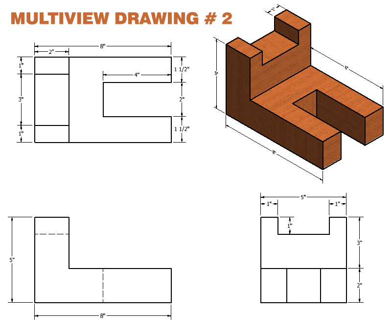 Multiview Drawing at PaintingValley.com | Explore collection of ...