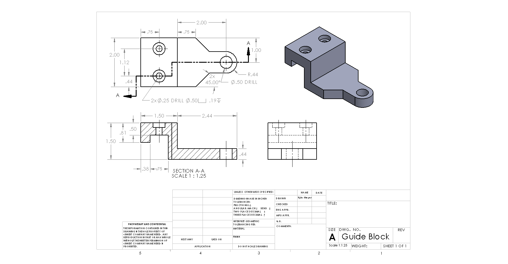 Multiview Drawing Examples at PaintingValley.com | Explore collection ...