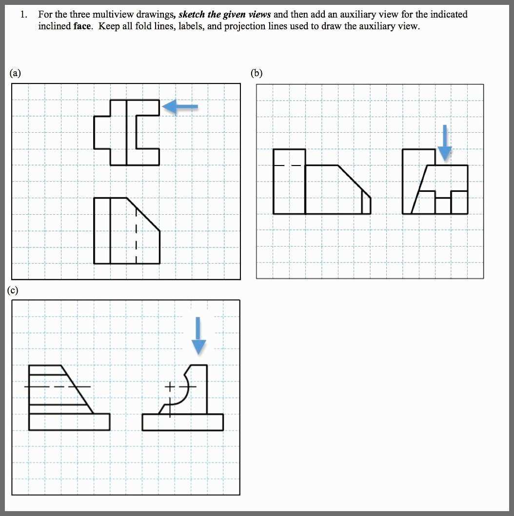 Multiview Drawing Exercises Pdf