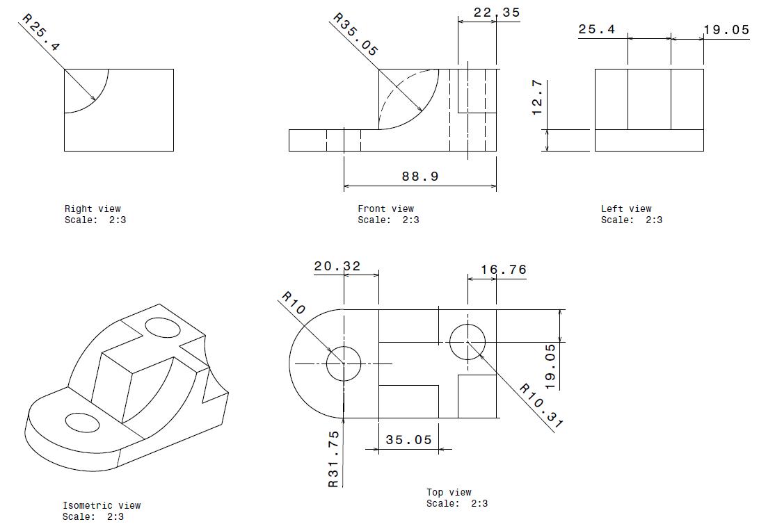 Multiview Drawing Worksheets at PaintingValley.com | Explore collection ...