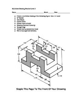 Multiview Drawing Worksheets at PaintingValley.com | Explore collection ...