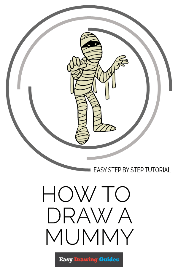 600x900 how to draw a mummy - Mummy Drawing