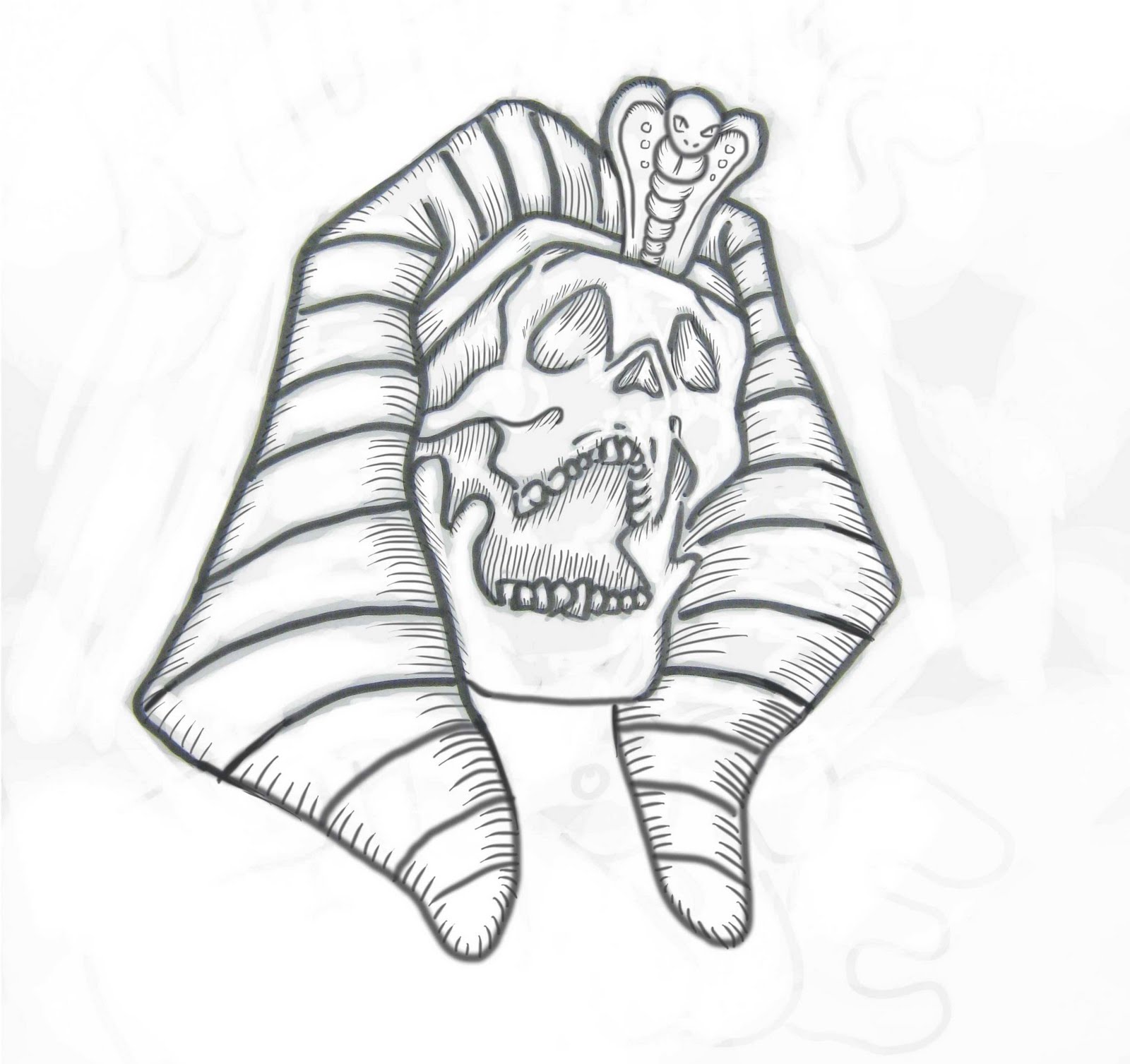 1600x1507 mummy's curse poster - Mummy Drawing