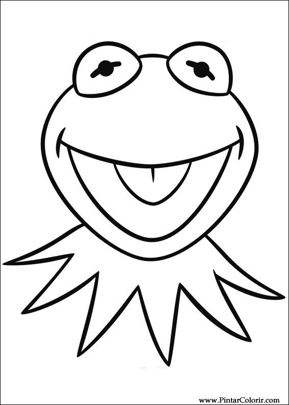 567x794 drawings to paint colour muppets - Muppets Animal Drawing