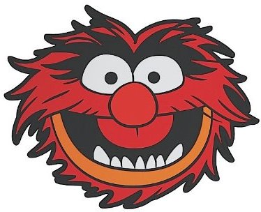 374x304 the muppets animal pvc coaster - Muppets Animal Drawing