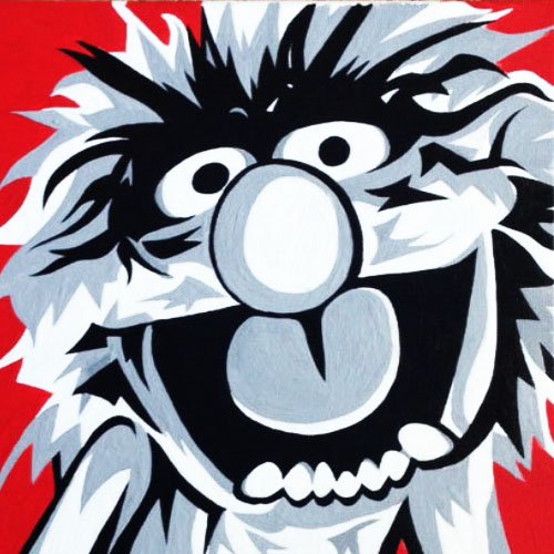 500x500 disney henson muppets animal acrylic painting - Muppets Animal Drawing