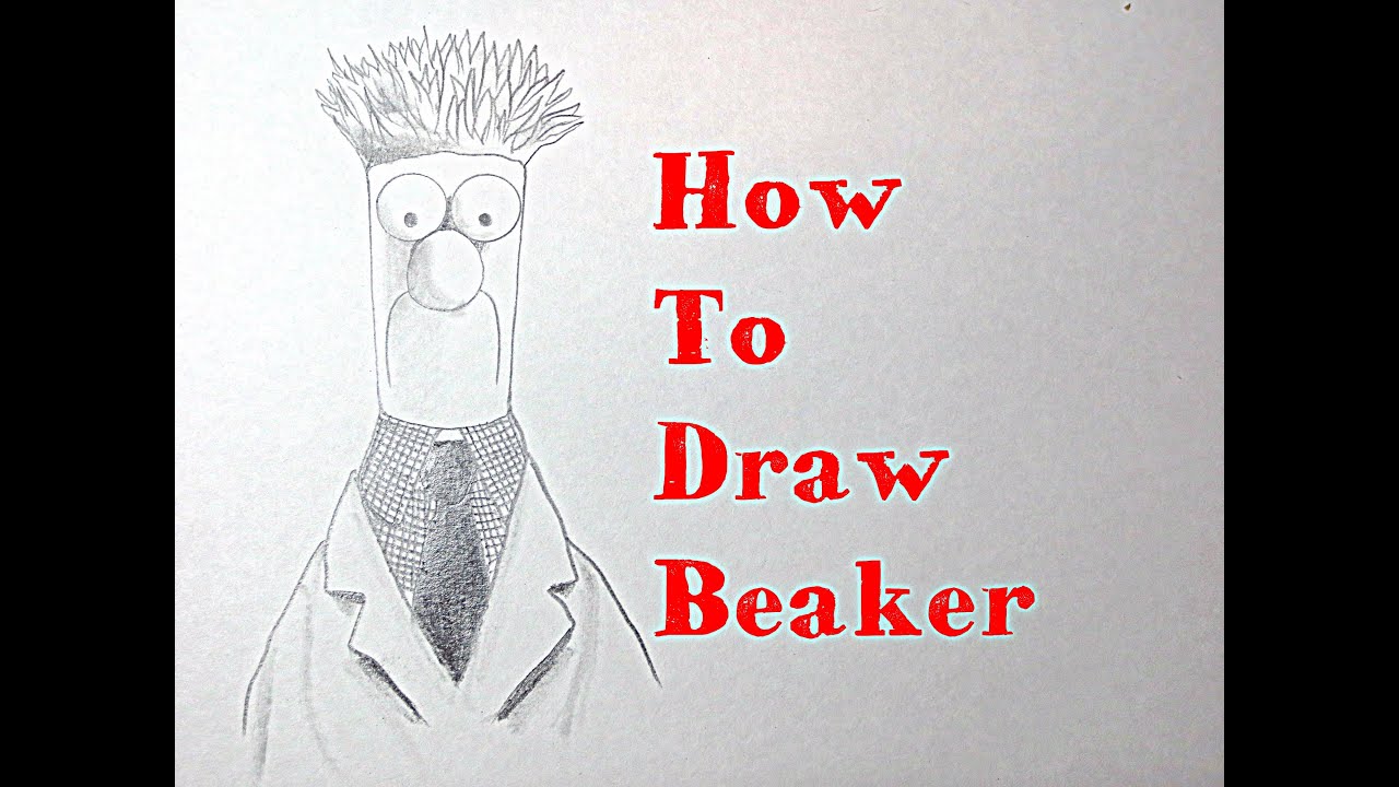 1280x720 how to draw beaker from the muppets - Muppets Drawing