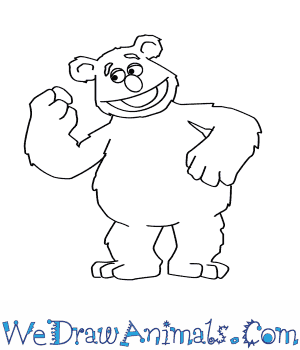 300x350 how to draw fozzie bear from the muppets - Muppets Drawing
