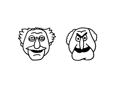 400x300 statler waldorf - Muppets Drawing