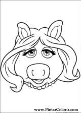 160x224 drawings to paint colour muppets - Muppets Drawing