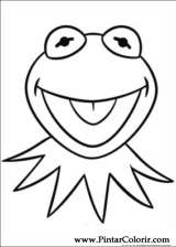160x224 drawings to paint colour muppets - Muppets Drawing