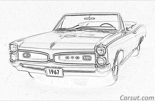 500x327 muscle car drawings - Muscle Car Drawings