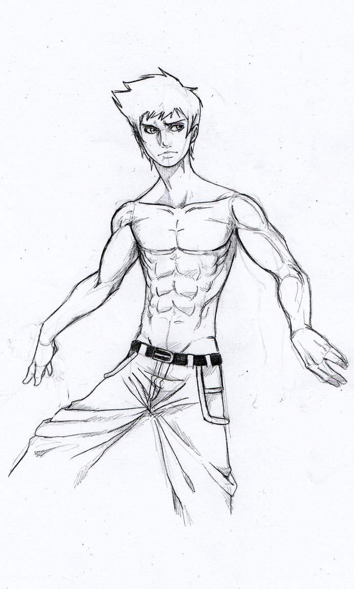 692x1153 guy drawing muscle for free download - Muscle Guy Drawing