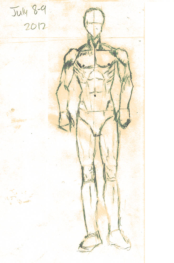 728x1098 muscle guy drawings - Muscle Guy Drawing