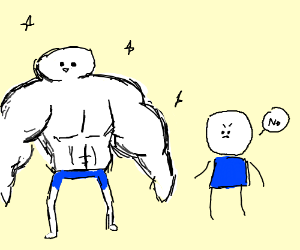 300x250 person doesn't want muscle guy drawing - Muscle Guy Drawing