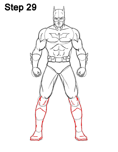 404x523 how to draw batman - Muscular Body Drawing