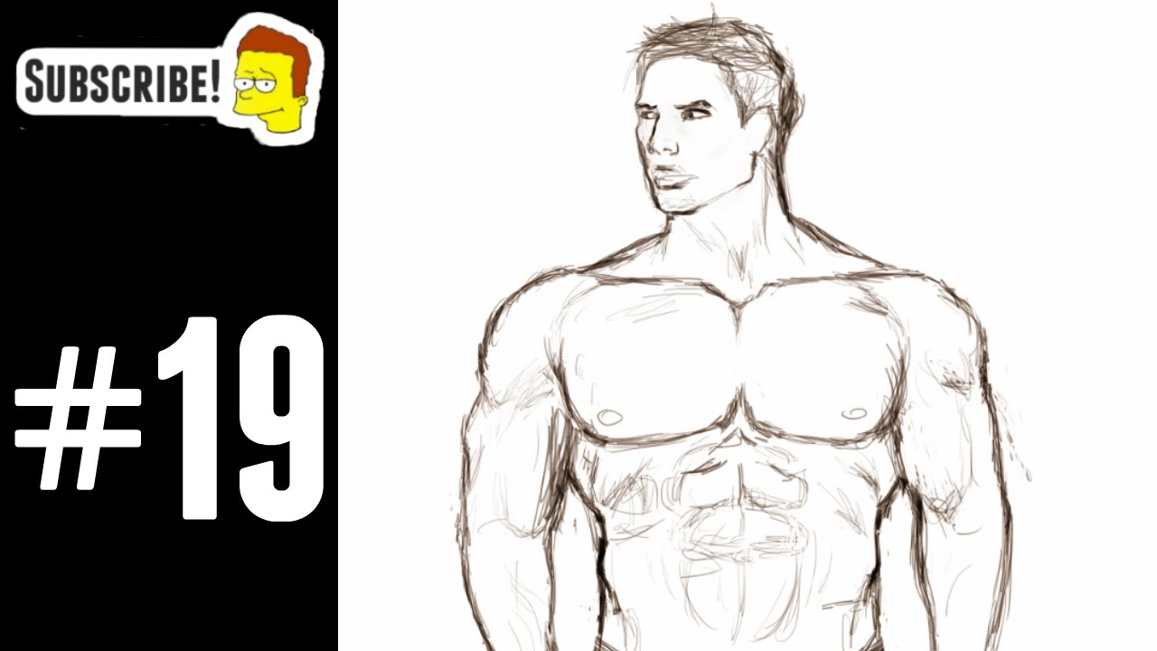 1280x720 how to draw muscular male body - Muscular Body Drawing