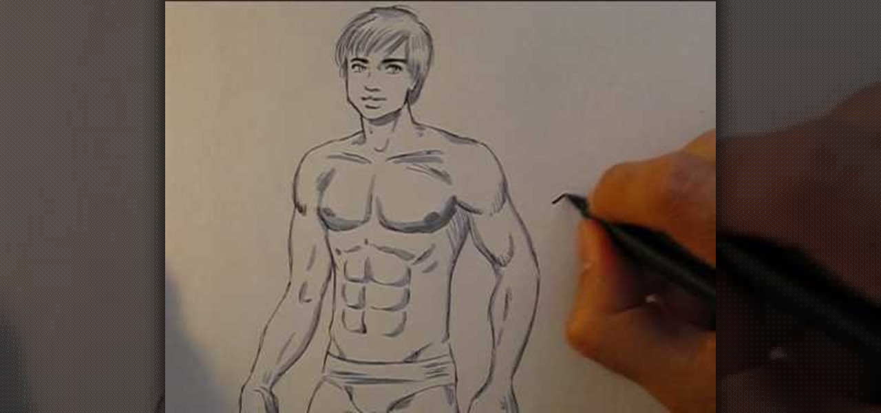 1280x600 how to draw a muscular manga style male body drawing - Muscular Body Drawing