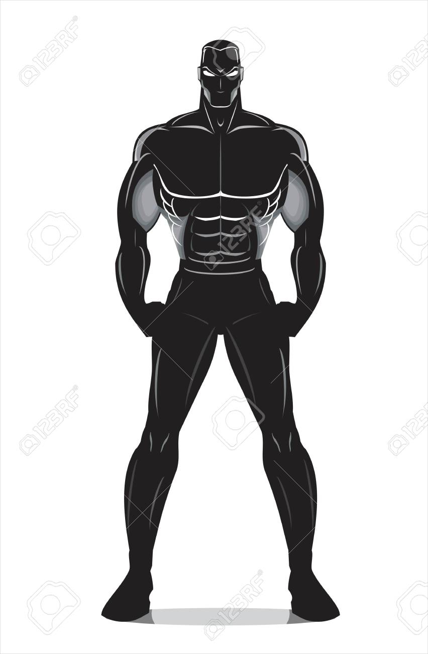 852x1300 muscular man clipart full body clip art images - Muscular Body Drawing