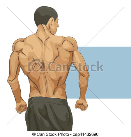 450x470 muscular man body fitness muscular man body illustration - Muscular Man Drawing