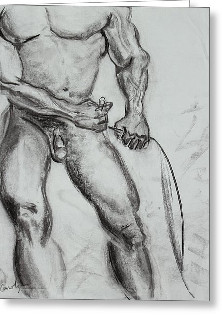 455x646 a muscular man drawing - Muscular Man Drawing