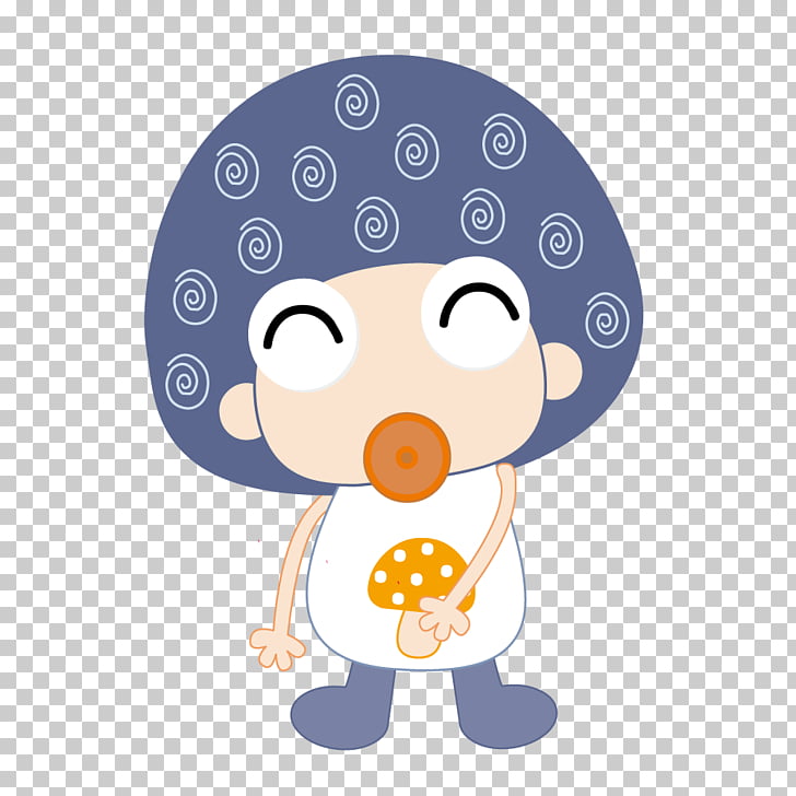 728x728 cartoon drawing euclidean illustration, gray mushroom hat cute - Mushroom Cartoon Drawing