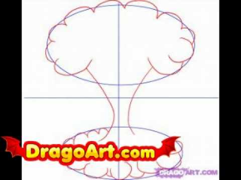 480x360 how to draw a mushroom cloud, step - Mushroom Cloud Drawing