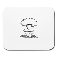 190x190 nuke mushroom cloud mouse pad spreadshirt - Mushroom Cloud Drawing