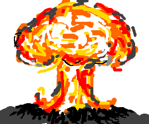 300x250 a mushroom cloud drawing - Mushroom Cloud Drawing