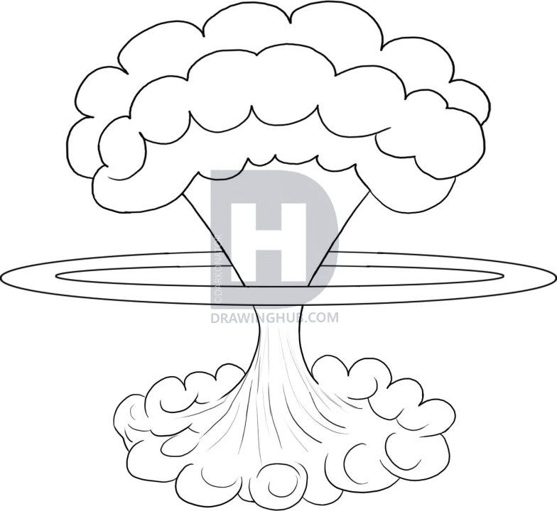 Mushroom Cloud Drawing at Explore collection of