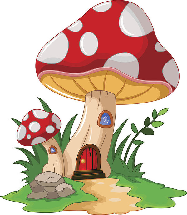 Mushroom House Drawing at PaintingValley.com | Explore collection of