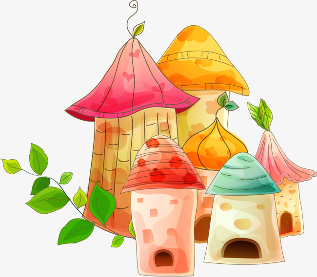 Mushroom House Drawing at PaintingValley.com | Explore collection of
