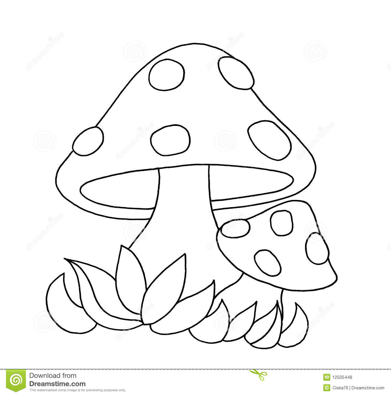 1300x1317 Mushroom Clipart Line Drawing - Mushroom Line Drawing