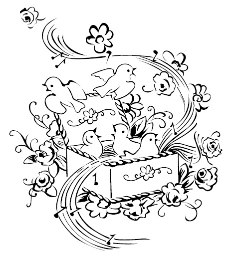 457x527 Prickley Pear - Music Box Drawing