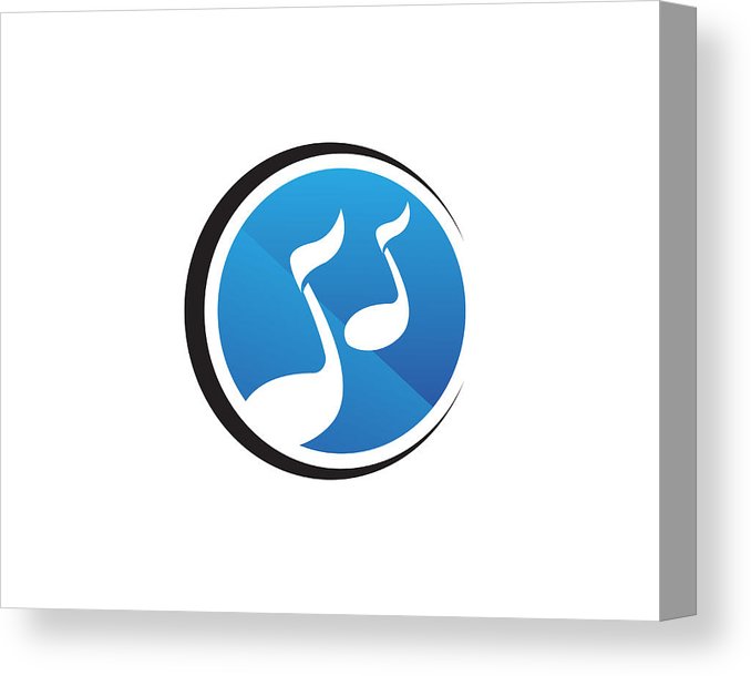 678x610 music note symbols logo and icons template canvas print canvas - Music Note Symbol Drawing