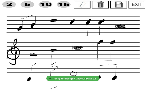 512x320 music staff draw note apk - Music Staff Drawing
