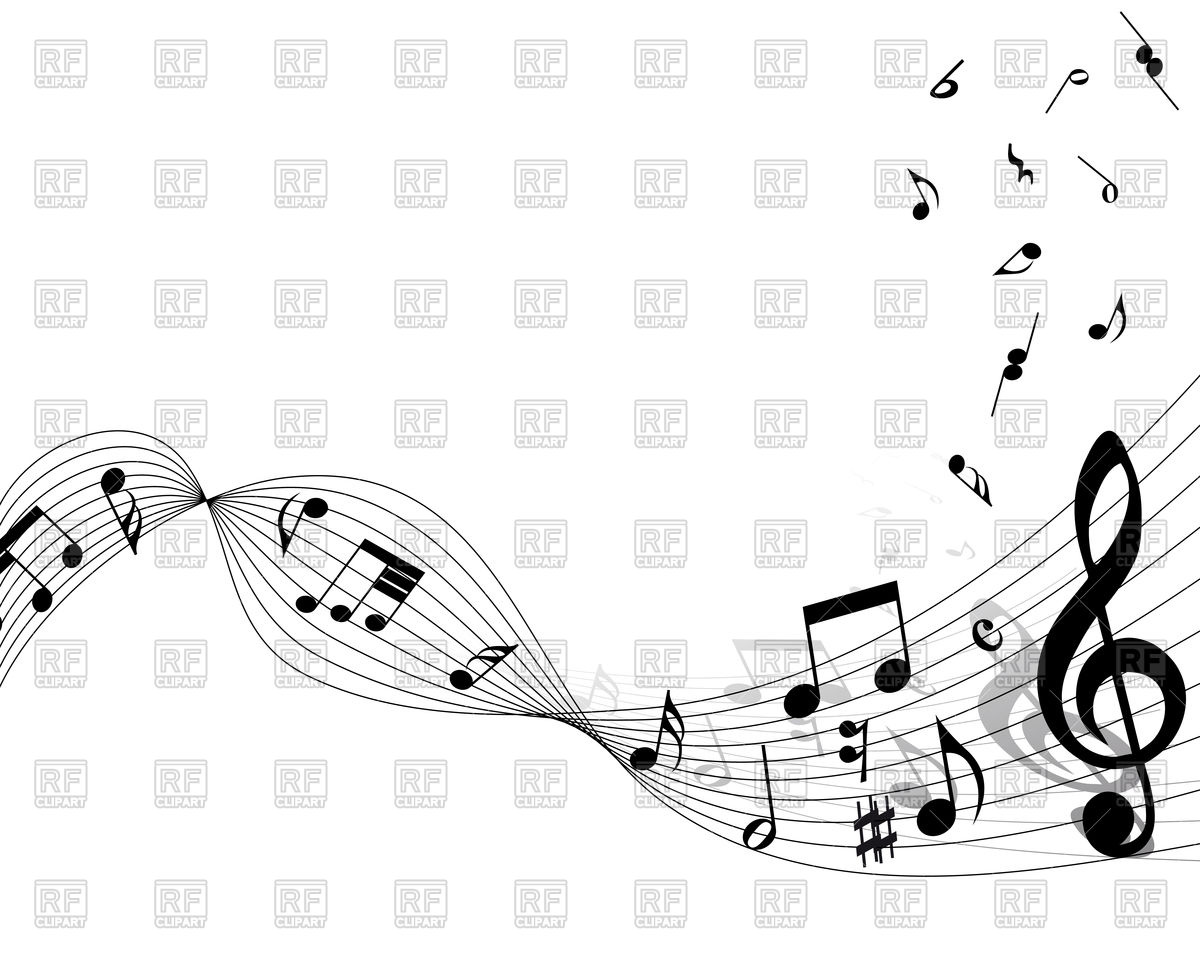 1200x960 musical notes staff background vector image of signs, symbols - Music Staff Drawing