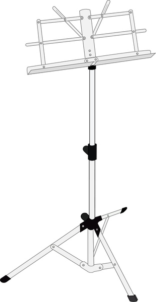 311x600 music stand free vector in open office drawing - Music Stand Drawing